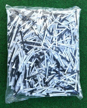 Bamboo Low-Friction Golftee 70mm  Mix Wit / Zwart SALE!, Ophalen of Verzenden, Nieuw