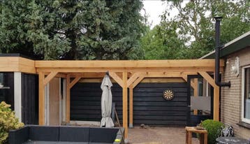 Douglas houtpakket tbv overkapping carport serre tuinhuis, Tuin en Terras, Overkappingen, Ophalen, Nieuw, Veranda