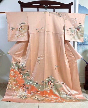 Japanese furisode kimono - silk - Japan - Heisei periode