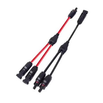Y-Kabel splitter voor zonnepanelen camper/caravan - rood/zwa, Ophalen of Verzenden, Nieuw