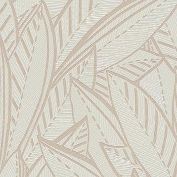 Profhome 399333-GU Grafisch behang floral glanzend wit, Verzenden