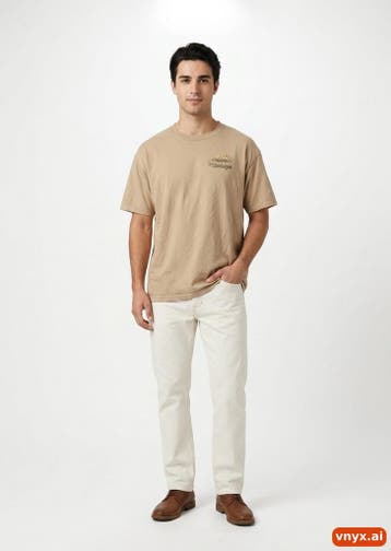 anvil T-shirts Heren maat XXL Beige Vintage, Ophalen of Verzenden, Nieuw, Anvil