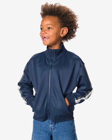 HEMA Kindervest sweat cardigan donkerblauw, Verzenden, Nieuw