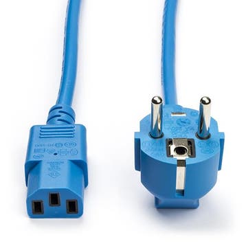 C13 kabel | ACT | 0.6 meter (Haaks, Blauw), Verzenden, Nieuw