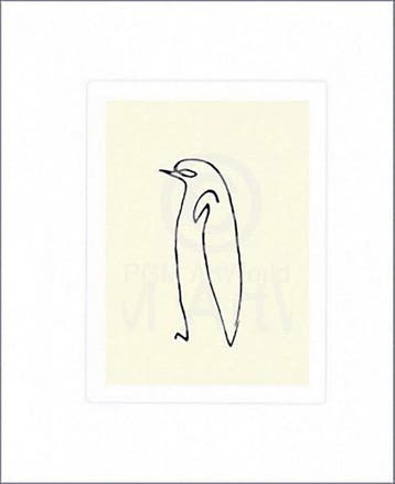 Kunstdruk Pablo Picasso - Le pingouin 50x60cm, Verzenden, Nieuw