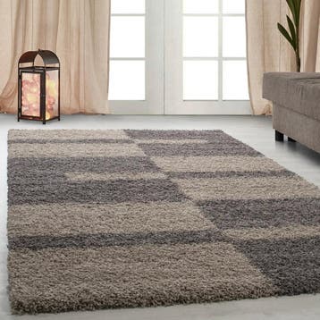 Shaggy Vloerkleed | Gala | Taupe | 140x200 cm, Verzenden, Nieuw