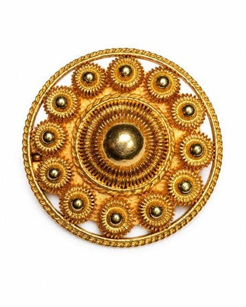 Broche - 14 karaat Geel goud - Vintage Antiek