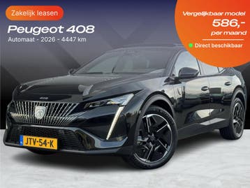 Peugeot 408 | Zakelijk Leasen vanaf 315,- p/mnd, Nieuw, Financial lease, Lease