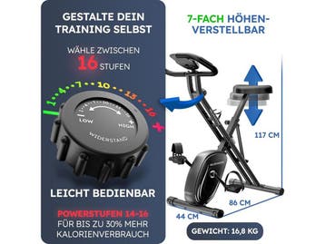 Heldenwerk Hometrainer - Inklapbaar - Belastbaar tot 150KG -, Verzenden, Nieuw