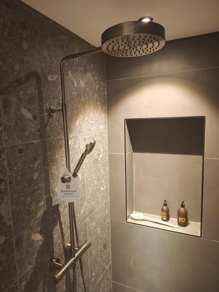 Regendouche gunmetal complete set showmodel - 0006, Doe-het-zelf en Verbouw, Sanitair, Douche, Nieuw, Ophalen
