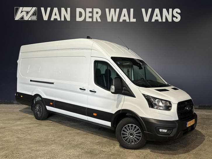 Ford Transit 2.0 TDCI 131pk L4H3 Euro6 Airco | Camera | Crui, Auto's, Bestelauto's, Dealer onderhouden, Lease, Zwart, Handgeschakeld