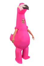 KIMU® Opblaas Kostuum Flamingo Opblaasbaar Pak Vogelpak Masc, Carnaval, Nieuw, Overige maten, Ophalen of Verzenden