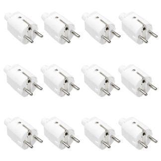 Schuko stekker | Q-link | 12 stuks, Doe-het-zelf en Verbouw, Elektra en Kabels, Verzenden, Nieuw