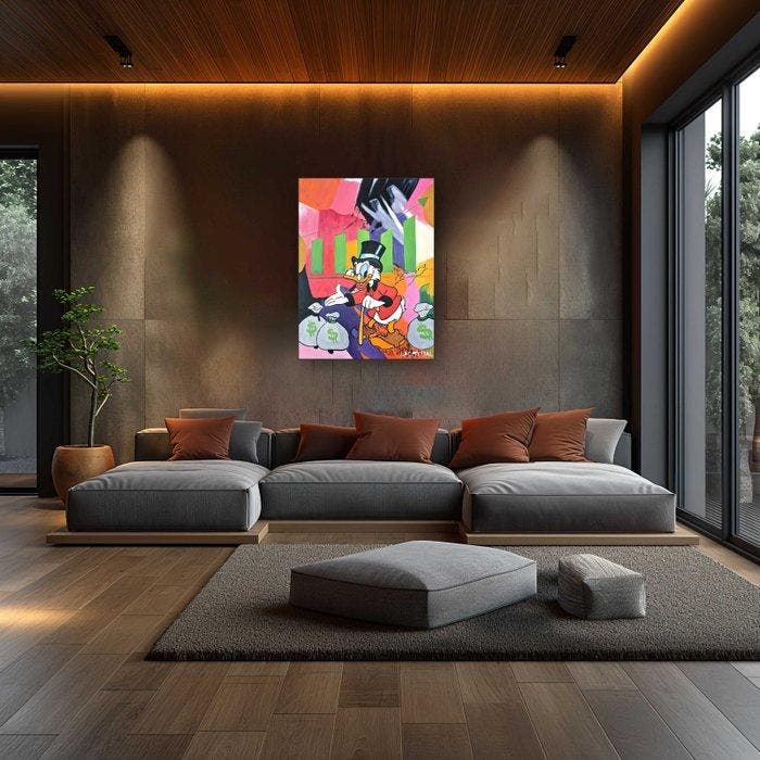 Lacrymal - (100% Hand-painted) Money Money Money, Antiek en Kunst, Kunst | Schilderijen | Modern