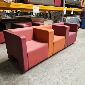 Ahrend Silverguard loungebank modules - 74x237x76, Ophalen of Verzenden, Nieuw in verpakking