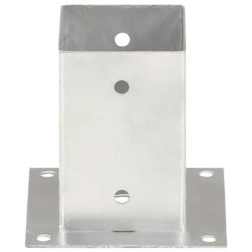 vidaXL Paalankers 4 st 91 mm gegalvaniseerd metaal, Tuin en Terras, Verzenden, Nieuw