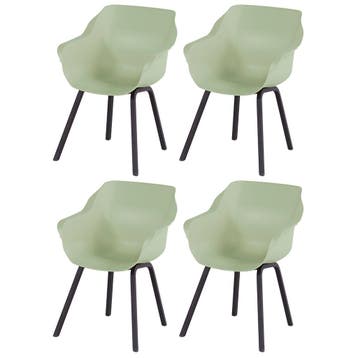 Hartman Sophie Element dining armstoel- French green - 4 st., Verzenden, Nieuw, Overige materialen