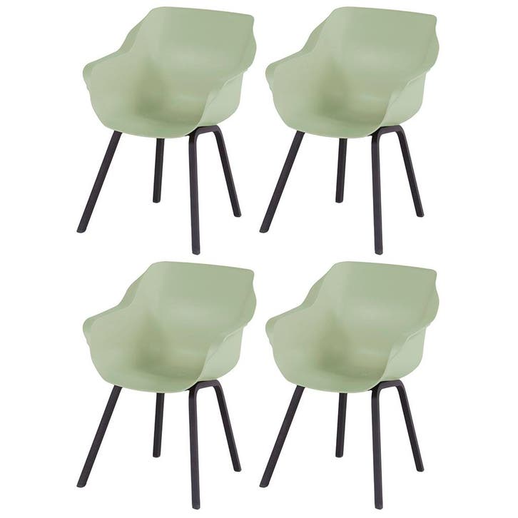 Hartman Sophie Element dining armstoel- French green - 4 st., Tuin en Terras, Tuinsets en Loungesets, Nieuw, Overige materialen