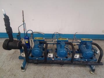 Centrale motor met Frascold compressoren - B 2 10Y (3x) -, Gebruikt