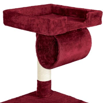 Krabpaal Marcel 141cm - wijnrood, Verzenden, Nieuw