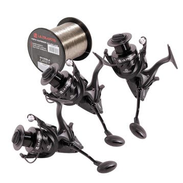 Ultimate ULX Carp 8000 - 3pcs combo with nylon, Verzenden, Nieuw