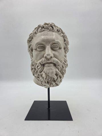 sculptuur, Testa di Marco Aurelio - 33 cm - marmerpoeder