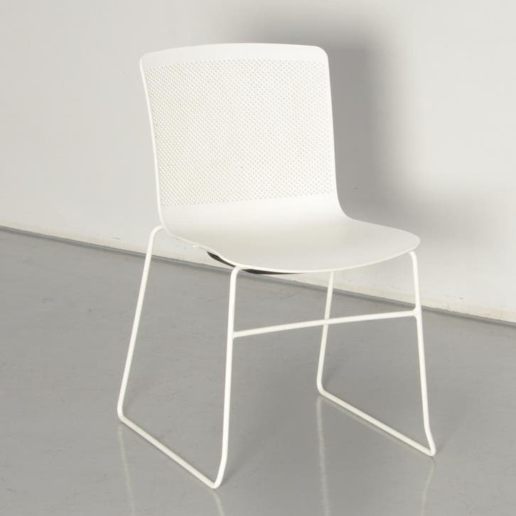 Josep Llusca kantinestoel - Wit, Huis en Inrichting, Stoelen, Ophalen of Verzenden
