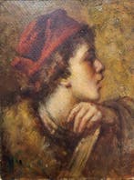 Nazzareno Sidoli (1879–1969) - Ritratto di Fanciullo con