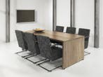 Executive vergadertafel, 220x100cm, midden eiken, Overige plaatsen, Ophalen of Verzenden, Nieuw in verpakking, Kast