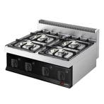 GGM Gastro | Gasfornuis tafelmodel - MARIO 700 - 800x700mm -, Verzenden