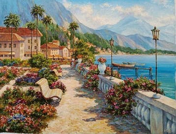 Borisova Irina (XXI) - Paysage italienne