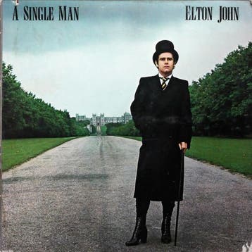 LP gebruikt - Elton John - A Single Man, Verzenden, Zo goed als nieuw, Overige formaten
