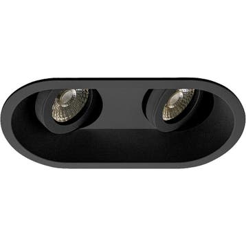 GU10 Inbouwspot Set - Mat Zwart - Kantelbaar - Philips -, Ophalen of Verzenden, Nieuw, Plafondspot of Wandspot