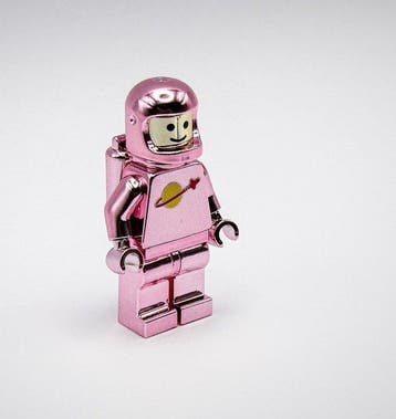 Lego Minifiguur - Classic Space - Chrome Pink Plated, Nieuw