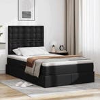 vidaXL Opslag bed met matras met opslag Zwart 120 x 190 cm, Huis en Inrichting, Slaapkamer | Bedden, Verzenden, Nieuw, Zwart, Overige materialen