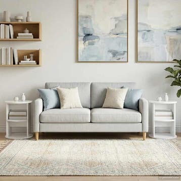 vidaXL Bijzetkast 2 pcs Hoogglans Wit Ø40 x 50 cm, Huis en Inrichting, Kasten | Buffetkasten, Verzenden, Nieuw, Overige houtsoorten
