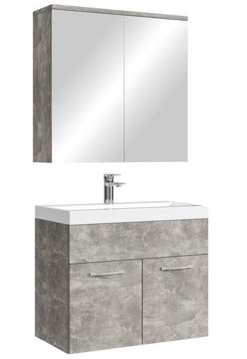 Badkamermeubel Set Montreal 01 60 cm Beton Grijs Badmeubel, Huis en Inrichting, Badkamer | Badkamermeubels, Verzenden, Nieuw, Wastafelkast