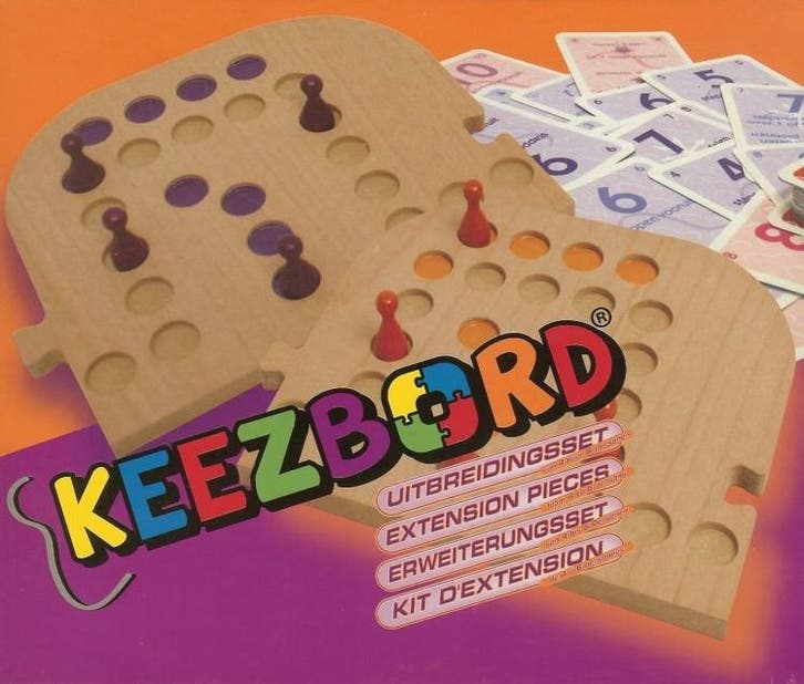 Keezbord Uitbreidingsset 4/6 Hout | Keezbord -, Hobby en Vrije tijd, Gezelschapsspellen | Bordspellen, Nieuw, Verzenden