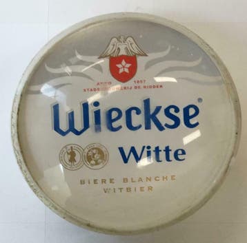 Occasion - Ronde taplens Wieckse witte bol 69 mmø, Verzenden