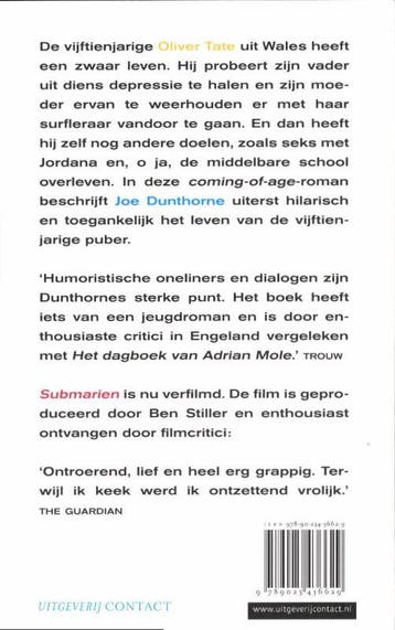 Submarien 9789025436629 Joe Dunthorne, Verzenden, Zo goed als nieuw, Joe Dunthorne