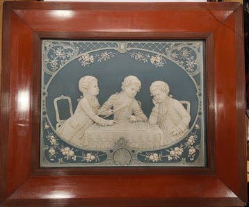 Tegel - Villeroy - Mettlach - 1850-1900 - Plaat in Phanolith