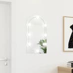 vidaXL Spiegel met LED-verlichting boog 70x40 cm glas, Huis en Inrichting, Woonaccessoires | Spiegels, Verzenden, Nieuw