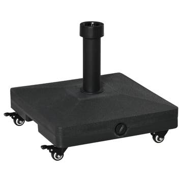 Parasolvoet Met Roller, Vulbaar Tot 20kg, Voor Parasolstange, Verzenden