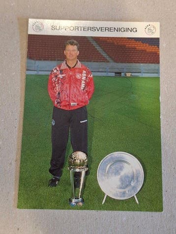 AFC Ajax - Louis van Gaal - Officiële kaart - gesigneerd, Nieuw