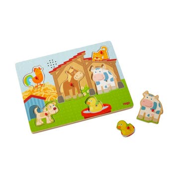 HABA Geluidenpuzzel Op de boerderij van €22,99 voor €11,50, Ophalen of Verzenden, Nieuw