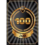 Luxe 100 jaar verjaardag poster - 100 jaar versiering, Ophalen of Verzenden, Nieuw