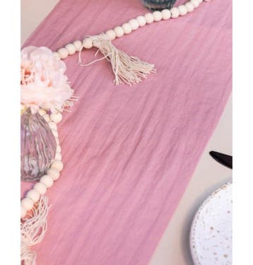 Oud Roze Tafel Loper (28cmx3m), Ophalen of Verzenden, Nieuw