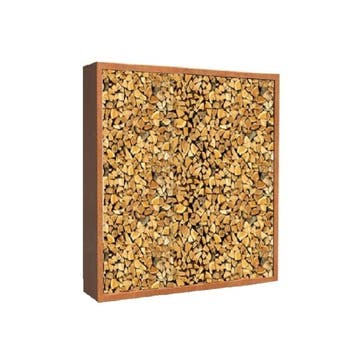Cortenstaal houtopslag 180x40x180cm - zonder poten