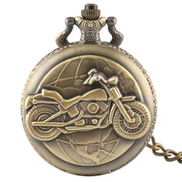 Fako - Zakhorloge - XXL - Motor - Ø 47mm - Bronskleurig, Verzenden, Nieuw