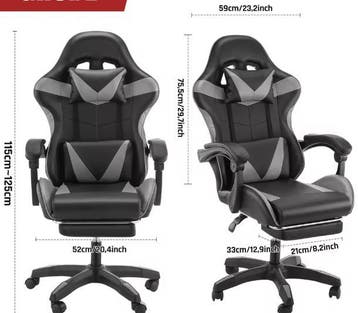 Verstelbare Bureaustoel – Ergonomisch Design met Massagefunc, Huis en Inrichting, Bureaustoelen, Verzenden, Nieuw